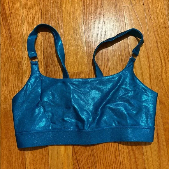 Heroine Sport Blue Shimmer Sports Bra - Picture 1 of 3